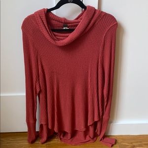 Free People Cozy Knit Cowl Neck Sweater